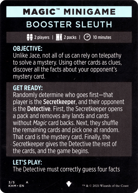 Booster Sleuth // Booster Sleuth (cont'd) (MKHM-003) - Kaldheim Minigames