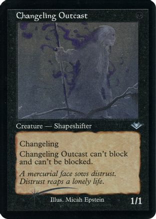 Changeling Outcast (Retro Foil Etched) [Modern Horizons]