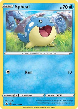 Spheal 037  SWSH06 Chilling Reign - Common