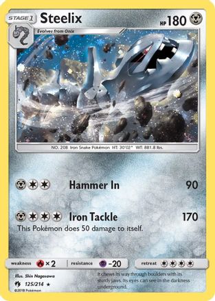 Steelix - 125/214 (Cosmos Holo)/214  - Holofoil Blister Exclusives - Promo