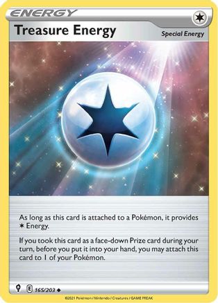 Treasure Energy 165  SWSH07 Evolving Skies - Uncommon