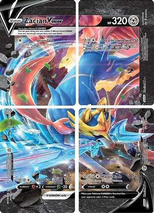 Zacian V-UNION [Set of 4]  - Holofoil SWSH Sword & Shield Promo Cards - Promo