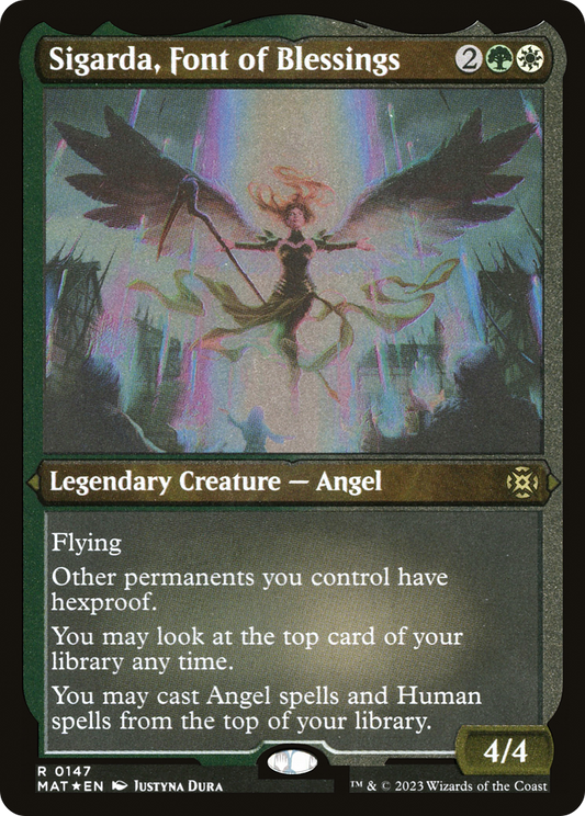 Sigarda, Font of Blessings (Foil Etched) [March of the Machine: The Aftermath]
