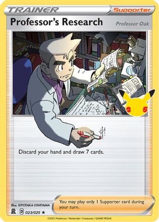 Professor's Research 023  - Holofoil Celebrations - Holo Rare