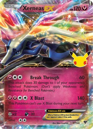 Xerneas EX 097  - Holofoil Celebrations Classic Collection - Classic Collection