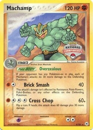 Machamp - 9/101 (National Championships)/101  - Holofoil League & Championship Cards - Promo