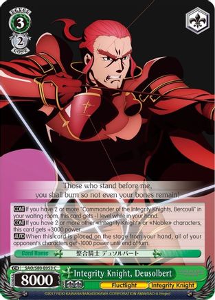 Integrity Knight, Deusolbert (SAO/S80-E053 C) - Sword Art Online -Alicization- Vol.2