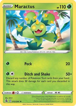 Maractus 012  SWSH08 Fusion Strike - Rare