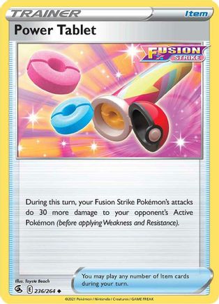 Power Tablet 236  SWSH08 Fusion Strike - Uncommon