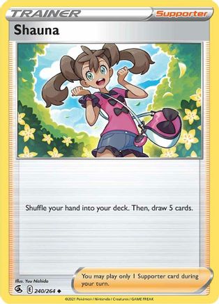 Shauna 240  - Reverse Holofoil SWSH08 Fusion Strike - Uncommon