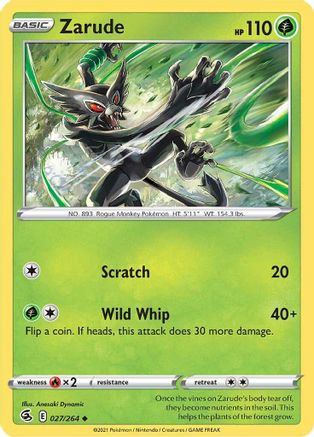 Zarude 027  SWSH08 Fusion Strike - Uncommon