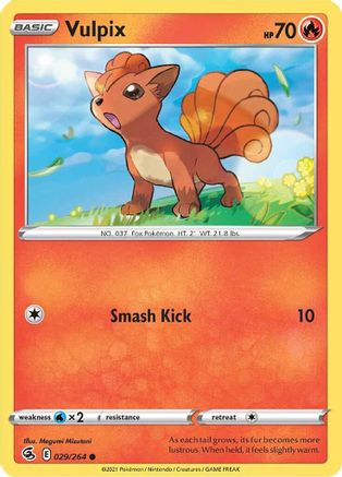 Vulpix (29) 029  SWSH08 Fusion Strike - Common