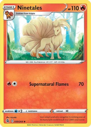 Ninetales (30) 030  SWSH08 Fusion Strike - Uncommon