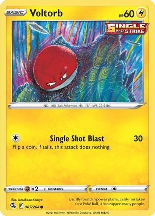 Voltorb 087  SWSH08 Fusion Strike - Common