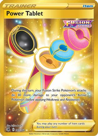 Power Tablet (Secret) 281  - Holofoil SWSH08 Fusion Strike - Secret Rare
