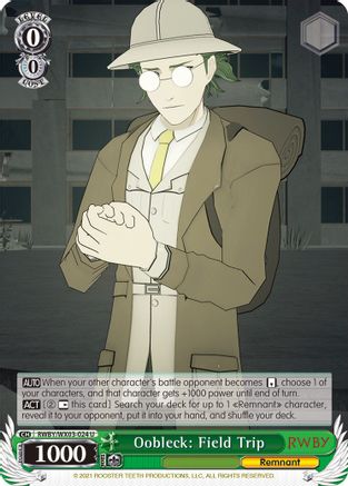 Oobleck: Field Trip (RWBY/WX03-024 U) - RWBY
