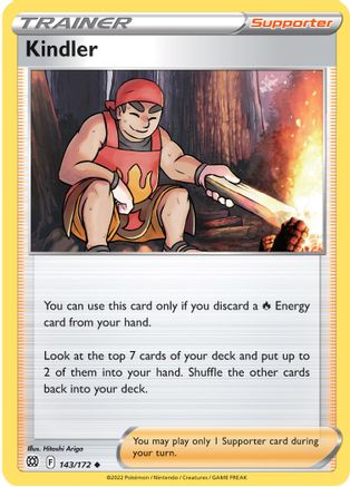 Kindler 143  - Reverse Holofoil SWSH09 Brilliant Stars - Uncommon
