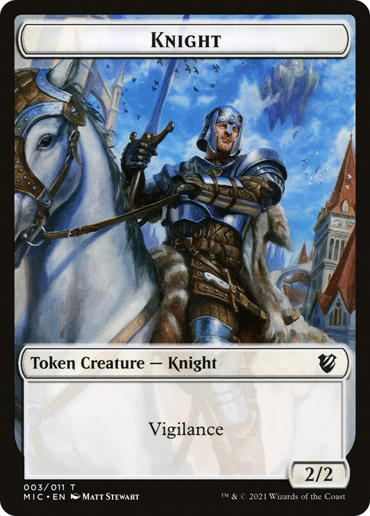 Knight (TMIC-003) - Midnight Hunt Commander Tokens
