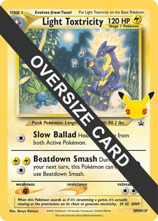 Light Toxtricity - SWSH137  Jumbo Cards - Promo