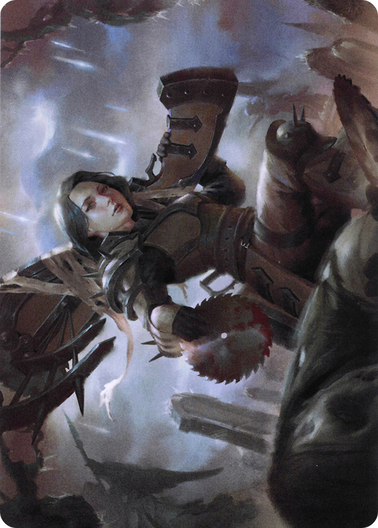 Sawblade Slinger // Sawblade Slinger (AVOW-054) - Crimson Vow Art Series (Borderless) Foil