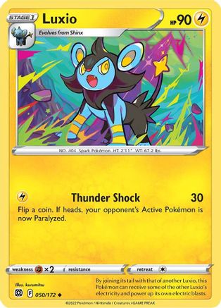 Luxio 050  SWSH09 Brilliant Stars - Uncommon