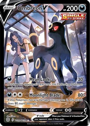 Umbreon V TG22  - Holofoil SWSH09 Brilliant Stars Trainer Gallery - Ultra Rare