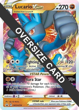 Lucario VSTAR SWSH214  - Holofoil Jumbo Cards - Promo