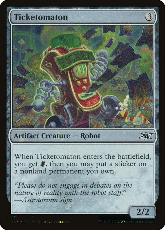Ticketomaton (Galaxy Foil) (UNF-481) - Unfinity Foil
