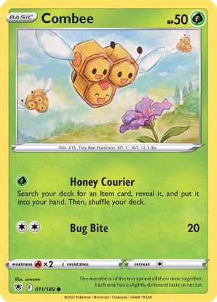 Combee 011  - Reverse Holofoil SWSH10 Astral Radiance - Common