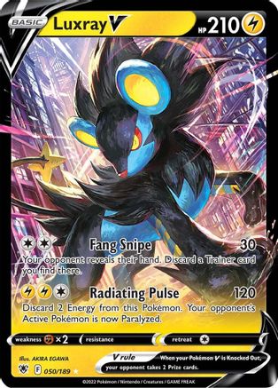Luxray V 050  - Holofoil SWSH10 Astral Radiance - Ultra Rare