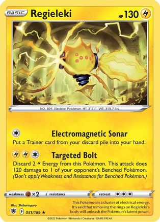 Regieleki 051  - Reverse Holofoil SWSH10 Astral Radiance - Rare