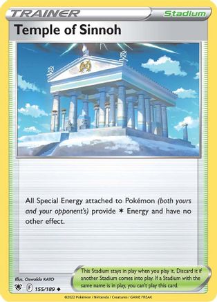 Temple of Sinnoh 155  SWSH10 Astral Radiance - Uncommon
