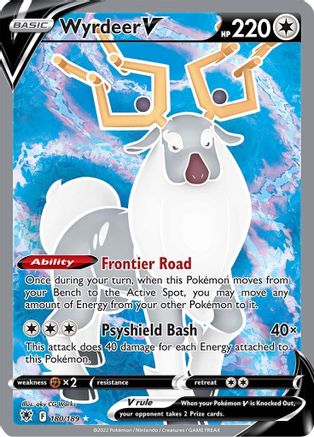 Wyrdeer V (Full Art) 180  - Holofoil SWSH10 Astral Radiance - Ultra Rare