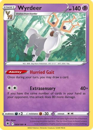 Wyrdeer - 069/189/189  Deck Exclusives - Rare