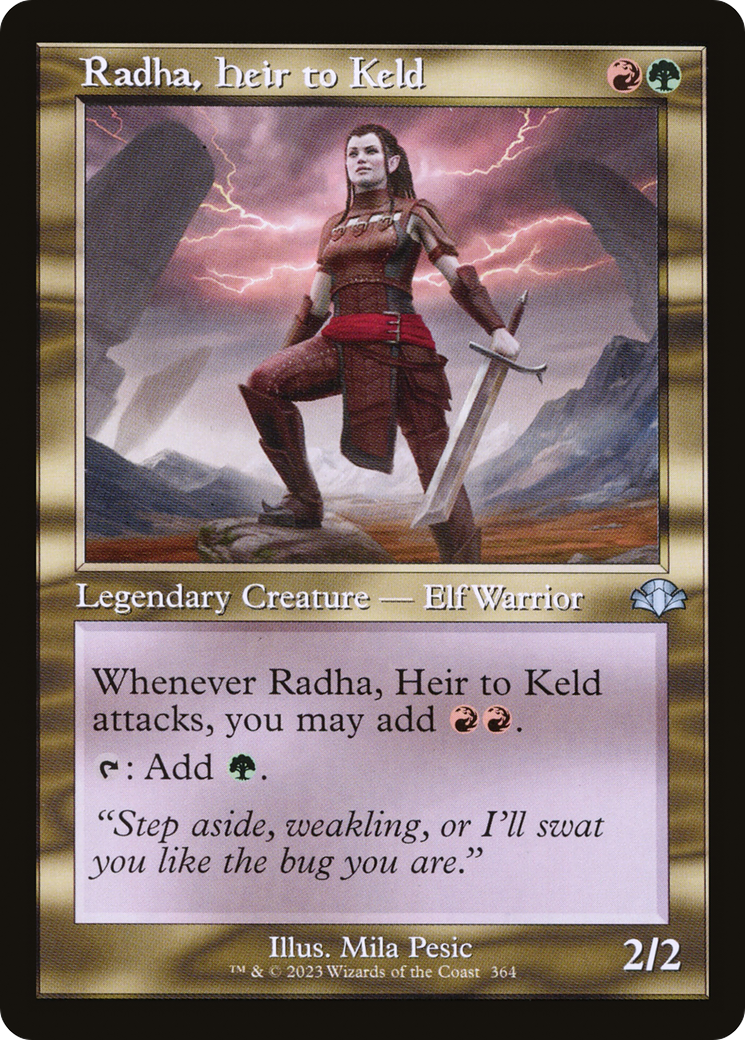 Radha, Heir to Keld (Retro Frame) (DMR-364) - Dominaria Remastered Foil