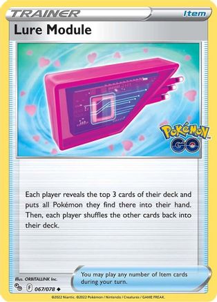Lure Module 067  - Reverse Holofoil Pokemon GO - Uncommon