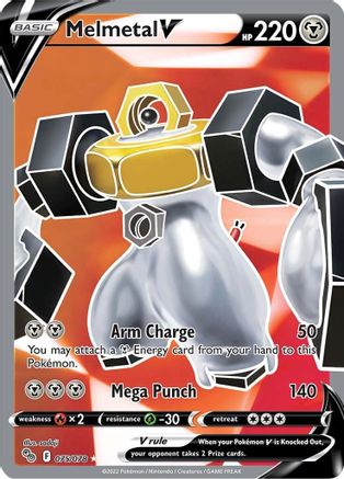 Melmetal V (Full Art) 075  - Holofoil Pokemon GO - Ultra Rare
