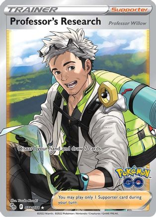 Professor's Research (Full Art) 078  - Holofoil Pokemon GO - Ultra Rare