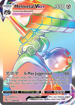 Melmetal VMAX (Secret) 080  - Holofoil Pokemon GO - Secret Rare