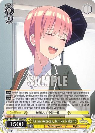 As an Actress, Ichika Nakano (5HY/W90-E001 RR) - The Quintessential Quintuplets 2