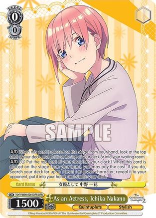 As an Actress, Ichika Nakano (OFR) (5HY/W90-E001OFR OFR) - The Quintessential Quintuplets 2