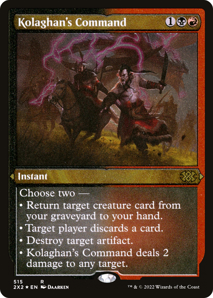 Kolaghan's Command (Foil Etched) [Double Masters 2022]