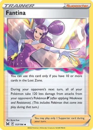 Fantina 157  - Reverse Holofoil SWSH11 Lost Origin - Uncommon