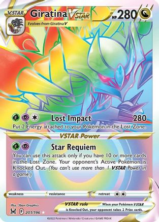 Giratina VSTAR (201) (Secret) 201  - Holofoil SWSH11 Lost Origin - Secret Rare