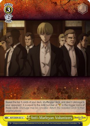 Anti-Marleyan Volunteers (AOT/SX04-021 U) - Attack On Titan: Final Season