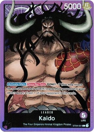 Kaido (001) (ST04-001) - Starter Deck 4: Animal Kingdom Pirates Foil