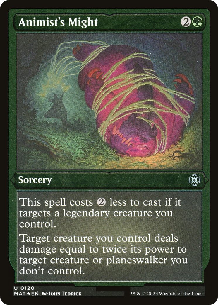 Animist's Might (Foil Etched) [March of the Machine: The Aftermath]