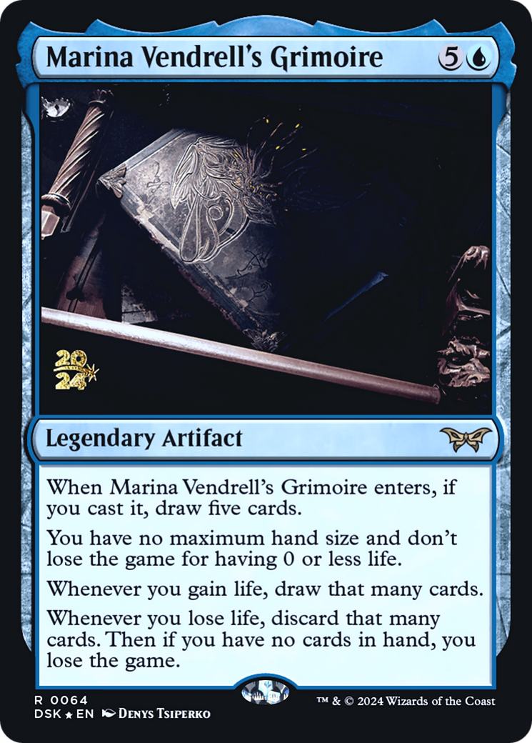 Marina Vendrell's Grimoire [Duskmourn: House of Horror Prerelease Promos]