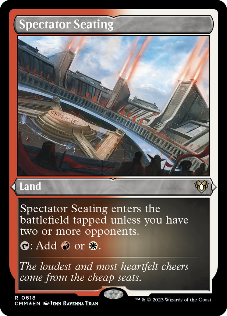 Spectator Seating (Foil Etched) [Commander Masters]