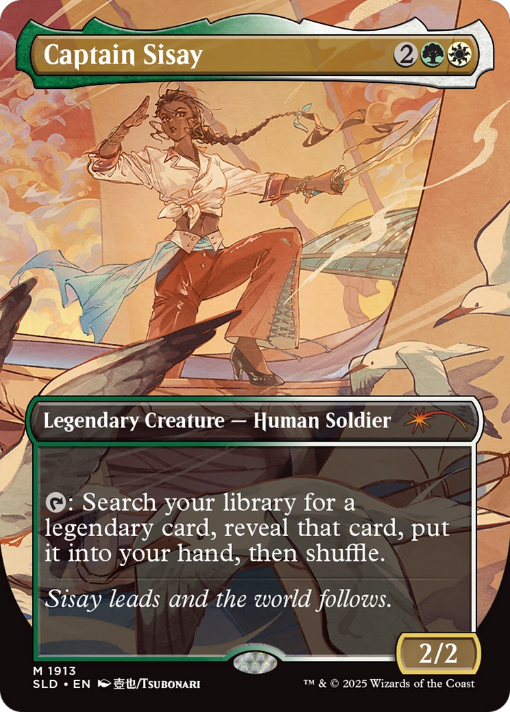 Captain Sisay (SLD-1913) - Secret Lair Drop (Borderless) Foil